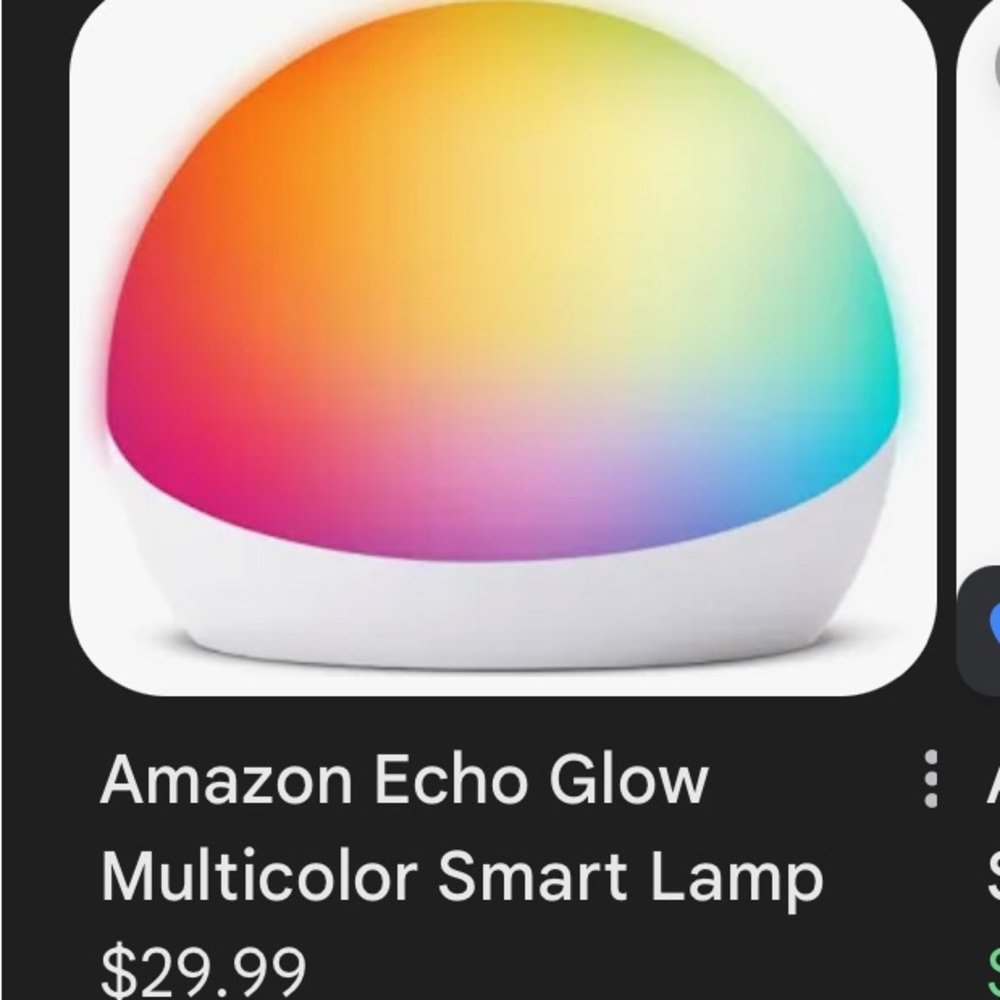 Amazon Echo Glow Colorful Smart Light